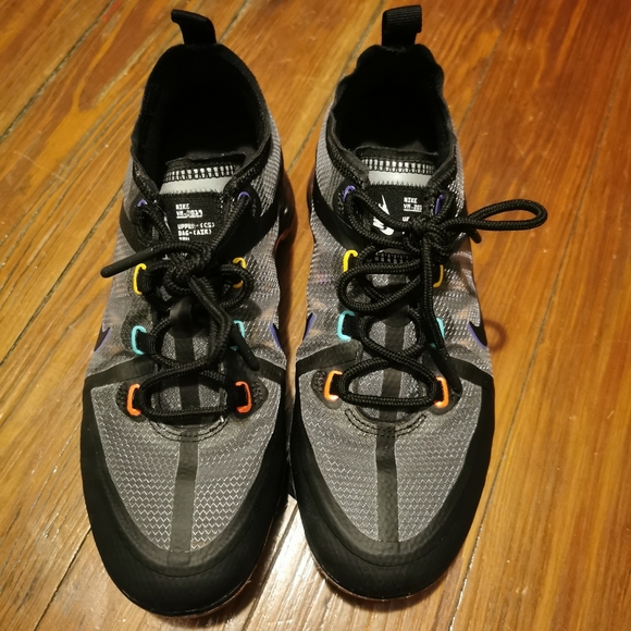 Nike Air Vapormax 2019 sneakers black & multicolored size 7 - Picture 3 of 4